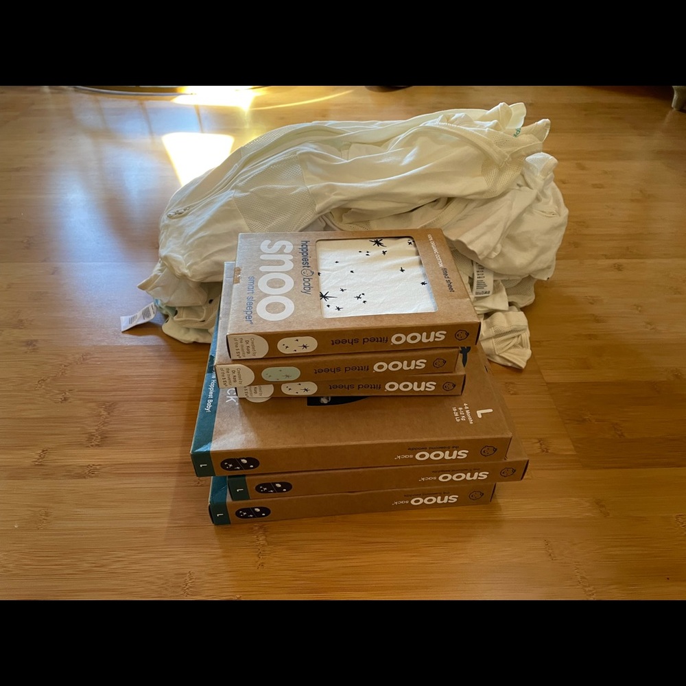 Snoo sleep sacks and sheets